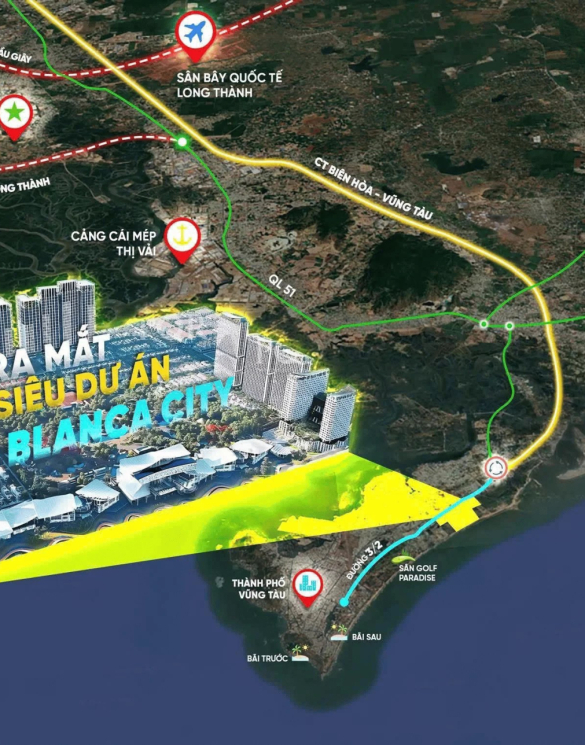 VỊ TRÍ SUN VŨNG TÀU BLANCA CITY 